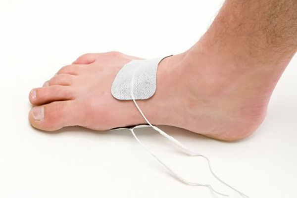 electrodes rectangulaires sur pied